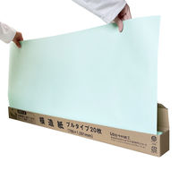 今村紙工 方眼入　カラー模造紙　プルタイプ　1箱（20枚入）　ブルー MZーBH