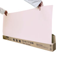 今村紙工 方眼入　カラー模造紙　プルタイプ　1箱（20枚入）　ピンク MZーPH