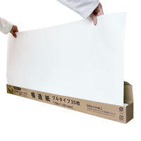 今村紙工 方眼入　カラー模造紙　プルタイプ　1箱（20枚入）　白 MZーWH