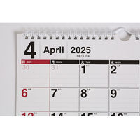 高橋書店 【2025年4月版】エコカレンダー壁掛 A4 日曜始まり T61 1冊（直送品）