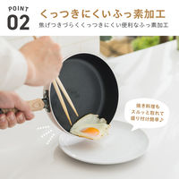 武田コーポレーション IH対応カラーふっ素フライパン18CM PU IHCFFT18PU 1箱(10個入)（直送品）