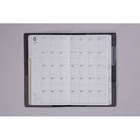 高橋書店 【2025年4月版】ニューダイアリーカジュアル1 手帳判 片側1週間+ノート 月曜始まり ブラック 821 1冊（直送品）