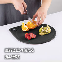 貝印 まるいまな板 25cm ブラック 食洗機対応 000AP5333 1個