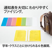 プラス 通知表ホルダー クリア 79726 1セット(1枚×10)