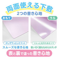 共栄プラスチック 軟質 下敷き 透明カラーのしっかりシタ字キ A4 グレープ TCS-A4-GR 1セット(1枚×5)（直送品）