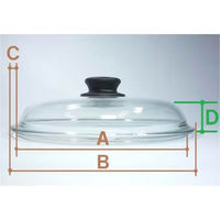 Gastrolux バイオタン ドーム型ガラス蓋20cm L20_0 GSTSSPL20_0 1個（直送品）