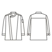 住商モンブラン コックコート 兼用 長袖 ネイビー S 6-1017 1枚（直送品）