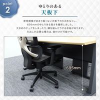 ネットフォース ワークプロ スチール デスク 幅1200×奥行600×720mm ブラック×ホワイト WPD-H126-AW-WH 1台（直送品）
