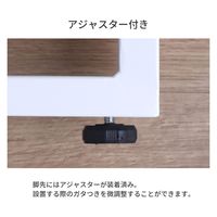 エイ・アイ・エス 金属角枠脚 幅430×奥行50×高さ695mm ホワイト TBK-D43WH 1セット(2本入)（直送品）