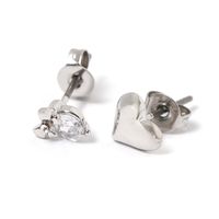 プチモチーフMIXピアス5点セット2 シルバー LAKOLE/ラコレ