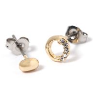 サークルビジューピアス5点セット ゴールド LAKOLE/ラコレ