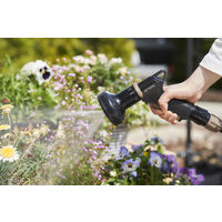 【散水用品】アイリスオーヤマ フルカバーホースリールＨＧ　20Ｍ FHHGー20 ブラック 1個 高耐久ホース 水流切り替え6種