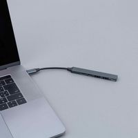 ナカバヤシ TypeーC　PD　USB3.2 Gen1+2.0　5ポート変換アルミハブ UHーC3445GY 1個