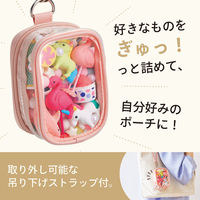 リヒト myfa 推し活 ぬいポーチ カプセルトイ デコレーションボックスポーチミニミニ ライラックパープル A3307-10 1個（直送品）