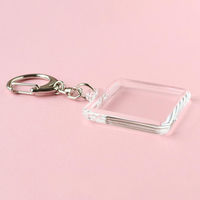 日本紐釦貿易(Nippon Chuko) ハメパチキーホルダー 50個入 正方形 A13-303 A13-303-50 1セット(50個)（直送品）