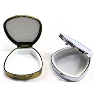 日本紐釦貿易(Nippon Chuko) ピルケース 貝型 鏡なし W50×H50mm アンティークゴールド A8-35 1セット(3袋)（直送品）