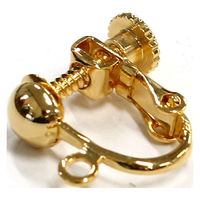 日本紐釦貿易(Nippon Chuko)NBK カン付 イヤリング 20組入 ゴールド KE154-G-20 1セット(20組)（直送品）