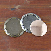 日本紐釦貿易(Nippon Chuko)NBK 銅板付き アンティークデザイン ブローチ台 丸 〈大〉 φ53mm 徳用5個入 アンティーク（直送品）