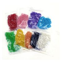 日本紐釦貿易(Nippon Chuko) カラーボールチェーン 1.5mm×10cm 100本入 イエロー NS290-100（直送品）