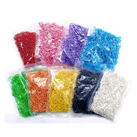 日本紐釦貿易(Nippon Chuko) カラーボールチェーン 2.4mm×15cm 100本入 シルバー NS305-100（直送品）