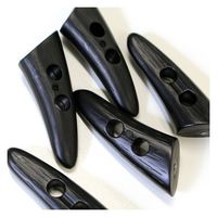 日本紐釦貿易 日本紐釦貿易(Nippon Chuko) ダッフルボタン 40mm 5個 黒 WD12-40B 1セット(3袋)（直送品）