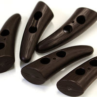 日本紐釦貿易 日本紐釦貿易(Nippon Chuko) ダッフルボタン 50mm 5個 茶 WD12-50C 1セット(3袋)（直送品）