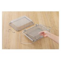 ヨシカワ 暮らし良い道具 ステンレス角型干しかご2段 2609385 1個 4979487938600（直送品）