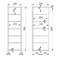アール・エフ・ヤマカワ モジュラーシューズラックII ホワイト RFSR-LWH2 1台