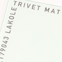 ガラス鍋敷き ホワイト LAKOLE/ラコレ