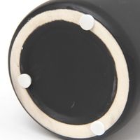 マットフラワーベース（SHORT） ブラック LAKOLE/ラコレ