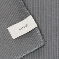 ファブリックランチョンマット チャコールグレー 1セット（1枚×2） LAKOLE/ラコレ