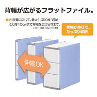 プラス 背幅伸縮PPセノバス FL-021SP GY 89097 1冊（直送品）