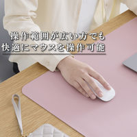 デスクマット マウス対応 ソフトレザー 大型 ズレにくい 水拭き可 ピンク MP-DM04DPN エレコム 1個（直送品）