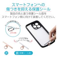スマホ ストラップホルダー シート ステンレス製 ケーブル穴用 1口タイプ ピンクゴールド PWSTHD1SSPG エレコム 1個（直送品）