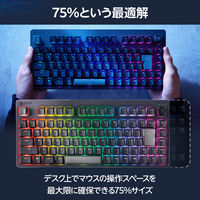 ゲーミングキーボード 有線/無線/Bluetooth リニア 赤軸 メカニカル ブラック TK-VK520LBK エレコム 1個（直送品）