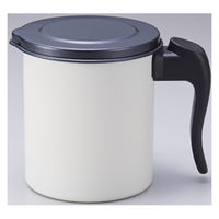 竹原製缶 リグランテ ホワイト ミニ オイルポット0.6L S-31W 1個（直送品）