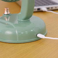 東洋ケース 扇風機 スイングファン 卓上 ミニ usb グリーン 428515 1個（直送品）