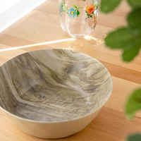 1956レストラン・サプライ ボウル 19cm 木目調 デザートウッド Planta プランタ プラスチック 432538 1個（直送品）