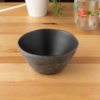 1956レストラン・サプライ ボウル 15cm 木目調 ブラック Planta プランタ プラスチック 432543 1個（直送品）