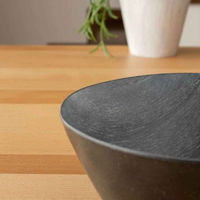 1956レストラン・サプライ ボウル 19cm 木目調 ブラック Planta プランタ プラスチック 432544 1個（直送品）