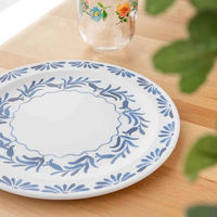 1956レストラン・サプライ プレート 27cm アズール プラスチック メラミン 433078 1個（直送品）