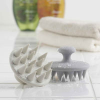 下村企販 シャンプーブラシ 頭皮ブラシ シリコンシャンプーブラシ ライトグレー 441274 1個（直送品）