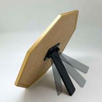 パラデック スタンド&ウォールミラー 八角形ミラー Mサイズ 28×28cm オクタム ゴールド 450689 1個（直送品）