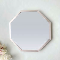 パラデック スタンド&ウォールミラー 八角形ミラー Mサイズ 28×28cm オクタム シルバー 450690 1個（直送品）