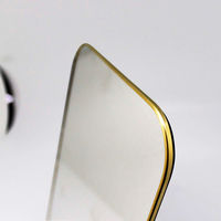 パラデック スタンド&ウォールミラー 真鍮ミラー 18×27.5cm 角丸 オディエ 450694 1個（直送品）