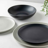 1956レストラン・サプライ プレート 27cm クープ ライトグレー 453462 1個（直送品）