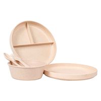 1956レストラン・サプライ ランチプレート 18.5cm キッズ ユニバーサル ベージュ 453472 1個（直送品）