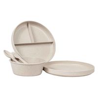 1956レストラン・サプライ プレート 19cm キッズ ユニバーサル グレージュ 453469 1個（直送品）