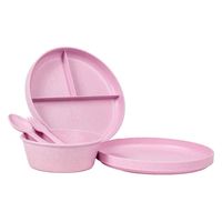 1956レストラン・サプライ ランチプレート 18.5cm キッズ ユニバーサル ピンク 453476 1個（直送品）