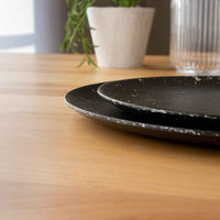 1956レストラン・サプライ プレート 22cm オリオン テラゾ バンブーファイバー メラミン ブラック 454832 1個（直送品）